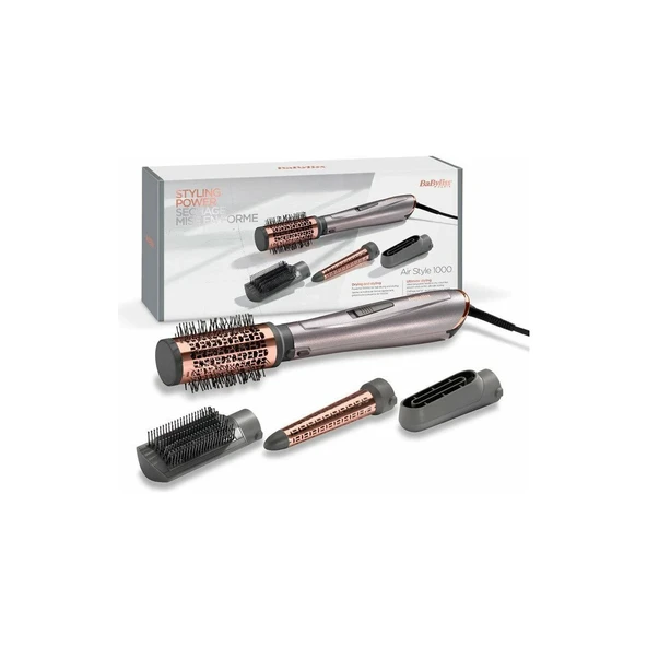 Babyliss AS136E Air Styler 1000 Hava Üflemeli Saç Şekillendirme Seti - Resim 7
