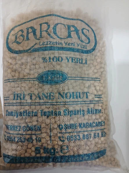 BARCAS 5 KG 9 MM NOHUT ürün görseli 1