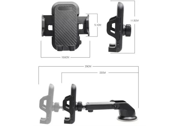 Telefon Tutucu Üniversal Ayarlanabilir Platoon PL-8621 - Resim 6