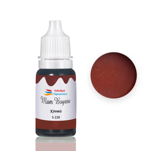 Mum Boyası Sıvı Pigment Boya 20 ML  Kiremit - S220 ürün görseli