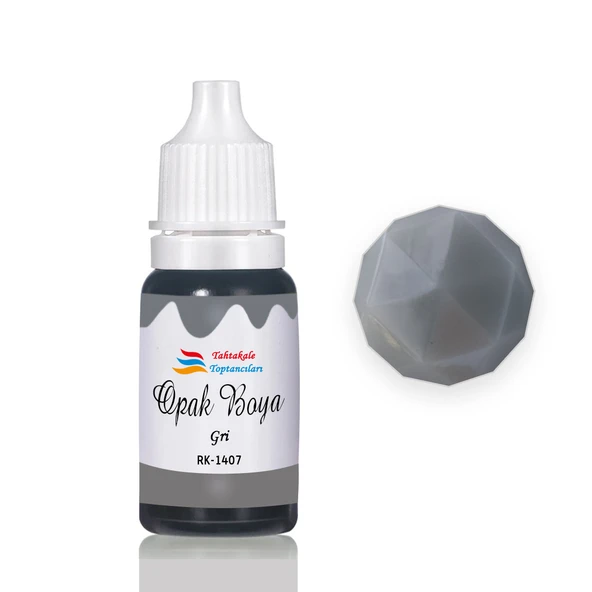 Epoksi Reçine Opak Boya Pigment Opak Epoksi Boyası 20 ML  Gri - 1407 ürün görseli