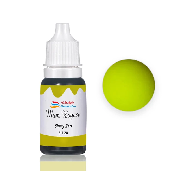 Mum Boyası Sıvı Pigment Boya 20 ML  Shiny Sarı - SH20 ürün görseli