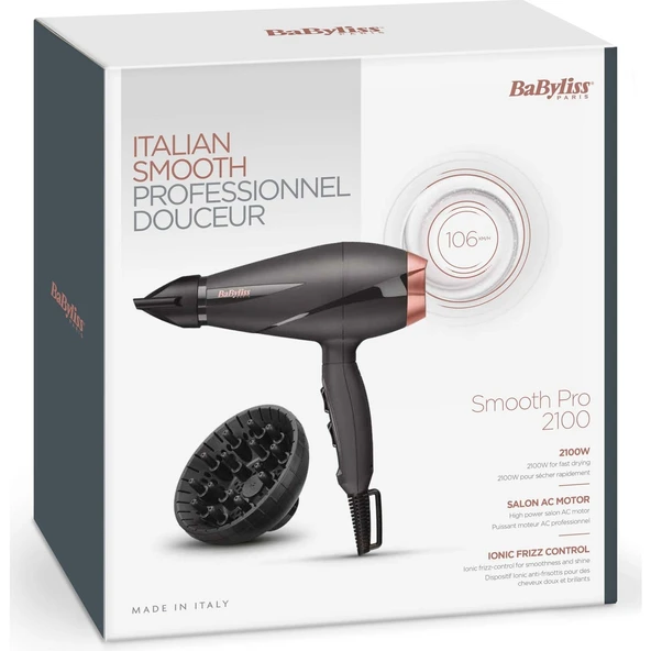 Babyliss 6709DE Smooth Pro 2100 W Saç Kurutma Makinesi - Resim 2