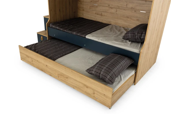 EVİMŞAH 90 190 YAVRU YATAKLI 3 LÜ CEVİZ A.GRİ RANZA - 7