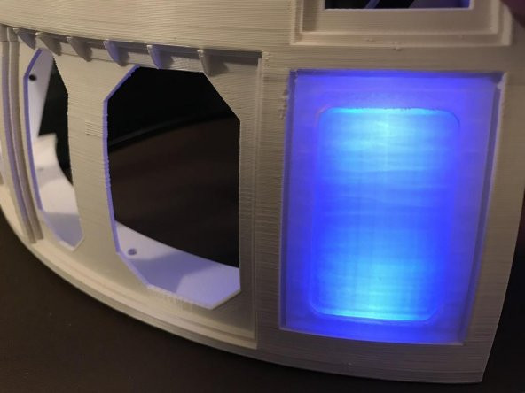 Sihirli Panel - Bir Ez-Robot 18 Rgb Led Pcb Tutmak İçin Değiştirildi Plastik Aparat - 2