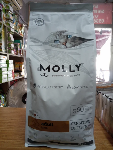 Molly Hypoallergenıc Kuru Kedi Mama Kuzu Etli 2 kg - 1