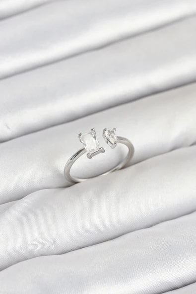 pilelistore Pirinç Gold Renk Zirkon Taşlı Kadın Yüzük - TJ-BYK3883