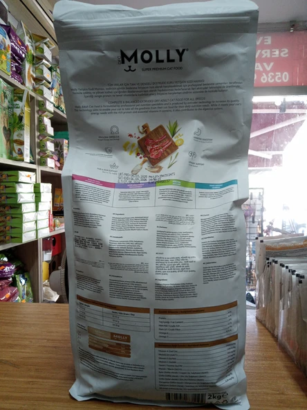 Molly Hypoallergenıc Kuru Kedi Mama Kuzu Etli 2 kg - 2