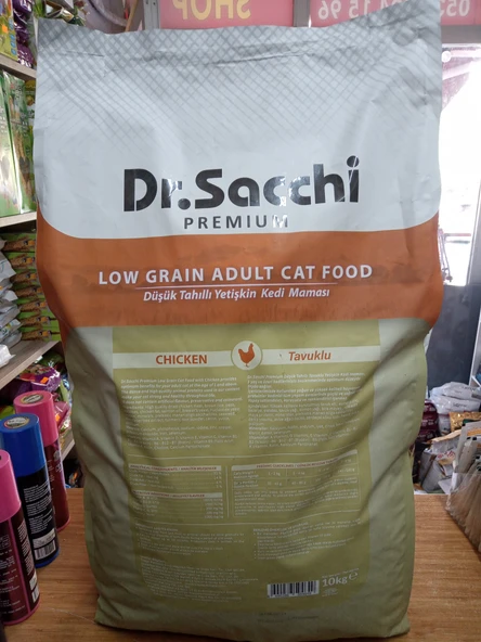 DR.SACCHİ Düşük Tahıllı Kuru Kedi Mama Tavuklu 10 kg - 2