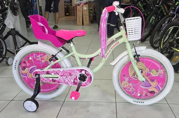 Salcano Muki 16 Jant Kız Çocuk Bisikleti Mint Yeşil Pembe - 1