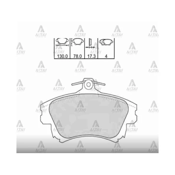 FREN BALATA CARISMA 00-06 / COLT 04-11 / VOLVO S40 / V40 ÖN ürün görseli