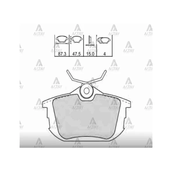 FREN BALATA CARISMA 01= 1.6-1.8-1.9 / COLT 05= / S-40 96= DİSK ARKA ürün görseli
