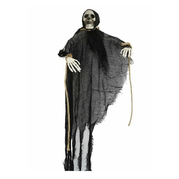 Halloween Cadılar Bayramı Siyah Sesli Işıklı Hayalet Dekor Süs ürün görseli