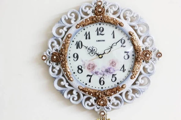 pilelistore Sarkaçlı Duvar Saati Ferforje Sarkaçlı Saat - 2