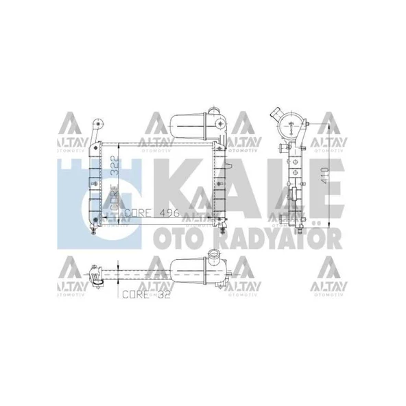 RADYATÖR SU TEMPRA  92-99 / TIPO 92-99 1.4-1.6 MEKANİK ürün görseli