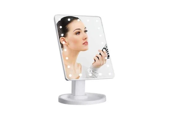 pilelistore Çerçeve Ayna Dikdörtgen Ledli Makyaj Aynası Dekoratif Hediyelik - 3