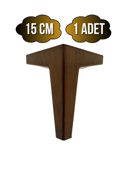 Serçe Düz 15CM Plastik Ayak Mobilya Masa ve Dolap Ayağı(15CM)(AHŞAP RENGİ) Ahşap Rengi 15cm 15cm - 1 ADET ürün görseli
