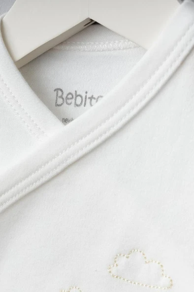 Bebitof %100 Pamuk Sevimli Kuş ve Timsah Desenli Bebek 5 Parça Yenidoğan Hastane Çıkışı Zıbın Seti BBTF.EKR.20108 - 4