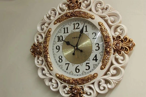 pilelistore Saat Sarkaçlı Akar Mekanızmalı Hediyelik Duvar Saati - 2