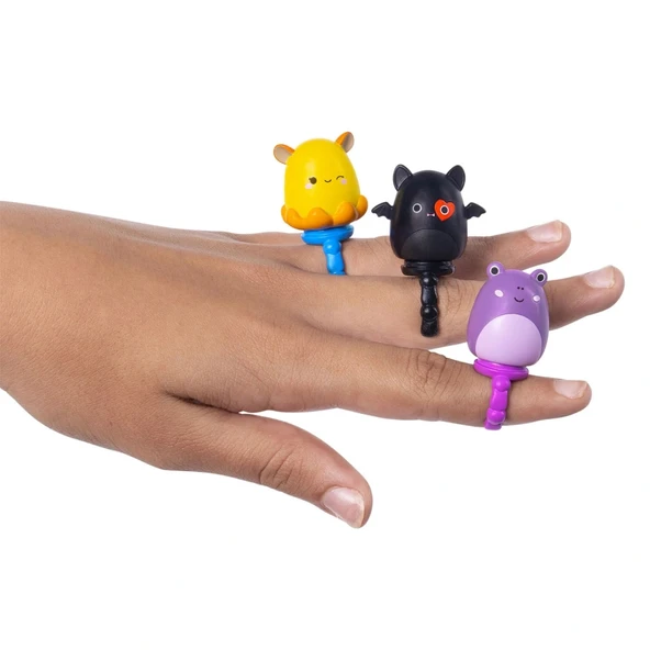 Squish-a-longs 3 Figür + Yüzük Çantalı Sürpriz Paket Seri 2 - 4