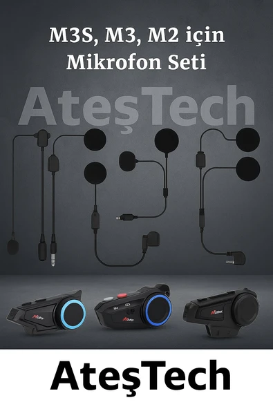 M2 - M2C - M3 - M3S Intercom Serileri Için Yedek Kulaklık Mikrofon Seti