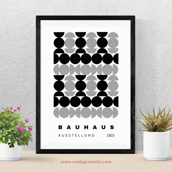 Siyah Beyaz Şekiller Duvar Tablosu Çerçeveli 2'li Set Siyah Renk 30 x 42 Boyut/Ebat