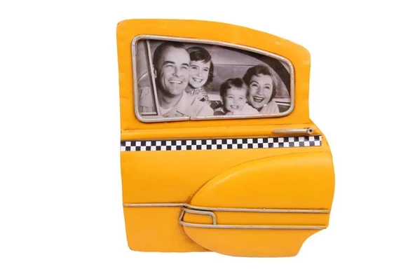 pilelistore Dekoratif Metal Çerçeve Araba Kapısı Temalı Hediyelik