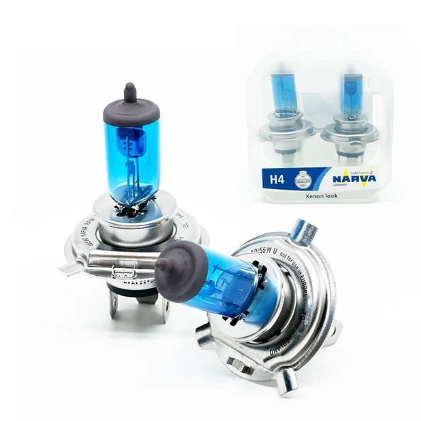 Narva AV 48680 12V H4 60/55W 43T Range Power Beyaz 4500K (2Li Set) - 4