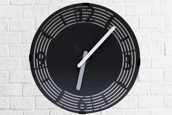 pilelistore Saat Hareketli Roma Rakamlı Duvar Saati Dekoratif Hediyelik - 2