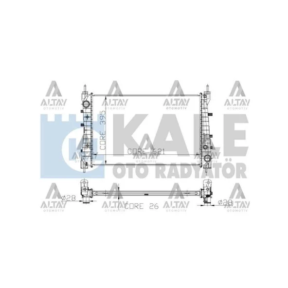 RADYATÖR SU LINEA 07= 1.3 JTD 90 HP-1.4-1.6 JTD 105 HP MEKANİK ürün görseli