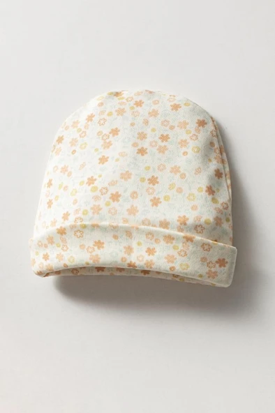 Bebitof %100 Pamuk Sevimli Ay ve Bulutlar Desenli Bebek 5 Parça Yenidoğan Hastane Çıkışı Zıbın Seti BBTF.YSL.20223 - 4