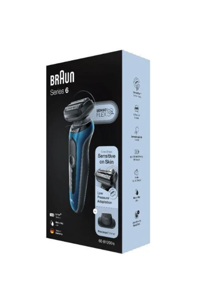 Seri 6 B1200s Kablosuz Tıraş Makinası, Sensoflex, Easyclick Islak & Kuru - 6
