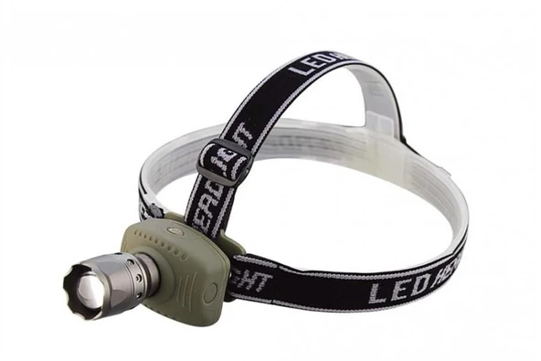 pilelistore Süper Zoomlu Kafa Lambası Kamp Lamba Fener ürün görseli 1