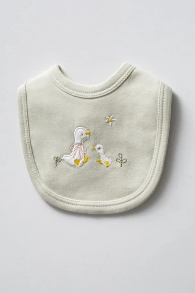 Bebitof %100 Pamuk Sevimli Ördek Desenli 5 Parça Yenidoğan Hastane Çıkışı Zıbın Seti BBTF.AYSL.20219 - 4