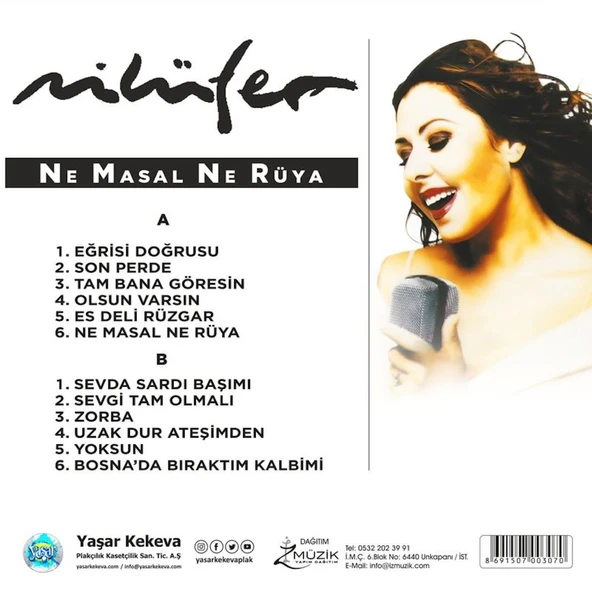 Nilüfer Ne Masal Ne Rüya - Plak - 2