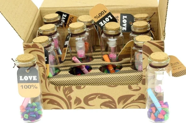 pilelistore Dilek Şişesi 12'li Paket Hediyelik