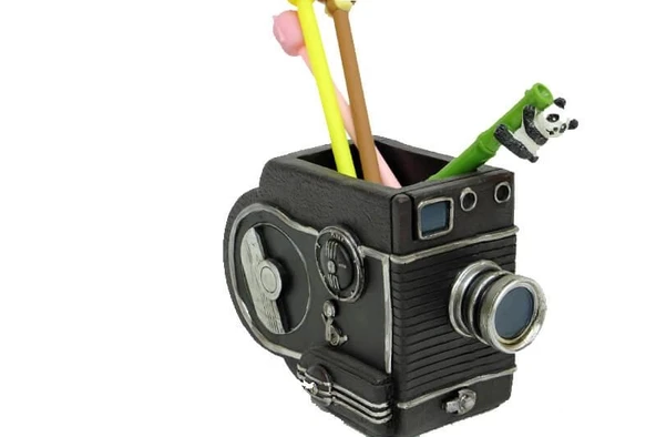 pilelistore Kalemlik Kamera Dekoratif Hediyelik - 2