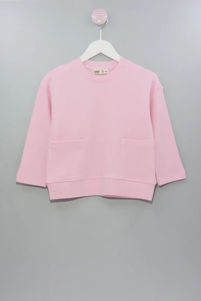 Fitilli Cepli Toz Pembe Kız Çocuk Pijama Takımı - Resim 10