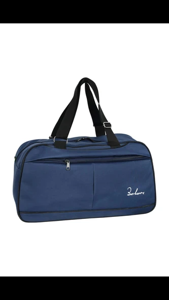 pilelistore Askılıklı Spor El Valizi Büyük El Çantası Mavi