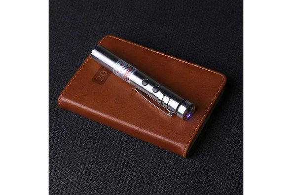 pilelistore Cep Feneri Ultraviyole Lazer Kamp Fener Lamba - 4