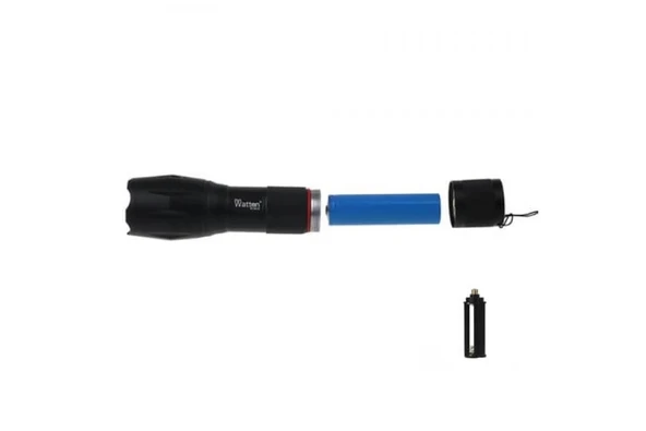 pilelistore En Güçlü Şarjlı EL Feneri Kamp Fener Lamba Flaş Modlu