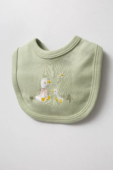 Bebitof %100 Pamuk Sevimli Ördek Desenli 5 Parça Yenidoğan Hastane Çıkışı Zıbın Seti BBTF.AYSL.20219 - 2