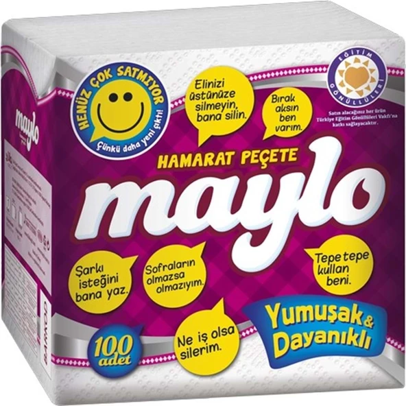 Maylo Peçete 100 Adet (30*30cm) (24 Lü Set) 1 Koli - 2