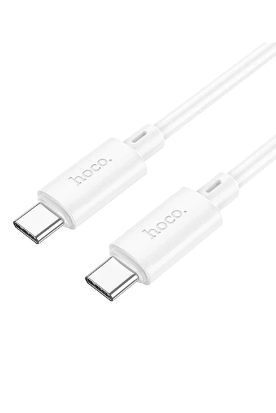 Hoco. X88 1M 60W Type-C to Type-C PD Hızlı Şarj Data Kablosu - Beyaz - Resim 4