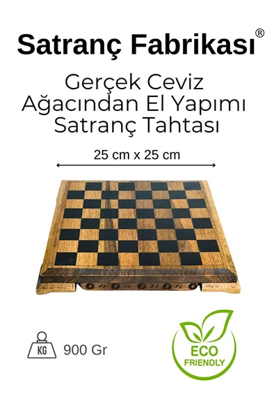 MC53 Satranç Takımı | El Yapımı Gerçek Ceviz Ağacı Satranç Tahtası | Antik Metal Satranç Taşları - 4