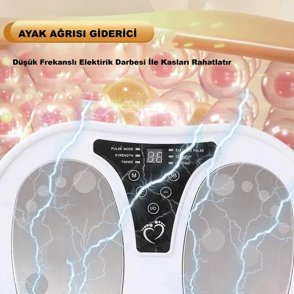 HyMark Ayak Masaj Cihazı Kumandalı Elektrikli Akupunktur Noktaları Ayak Bacak Terapisi - 3