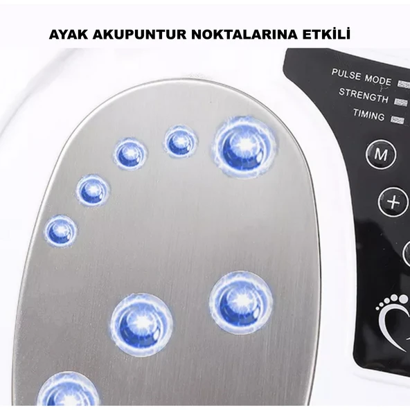 HyMark Ayak Masaj Cihazı Kumandalı Elektrikli Akupunktur Noktaları Ayak Bacak Terapisi - 6