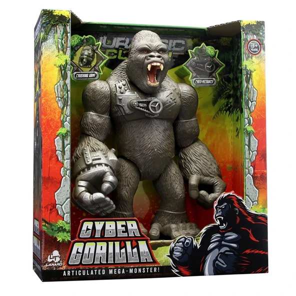 Jurassic Clash Mega Canavar Siber Goril Figürü - Resim 2