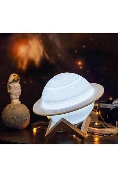 pilelistore Jüpiter Gece Lambası Dekoratif Hediyelik Aydınlatma