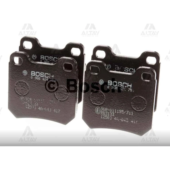 FREN BALATA VECTRA B  96-03 / OMEGA A 86-94 KALINLIK 15mm ARKA ürün görseli